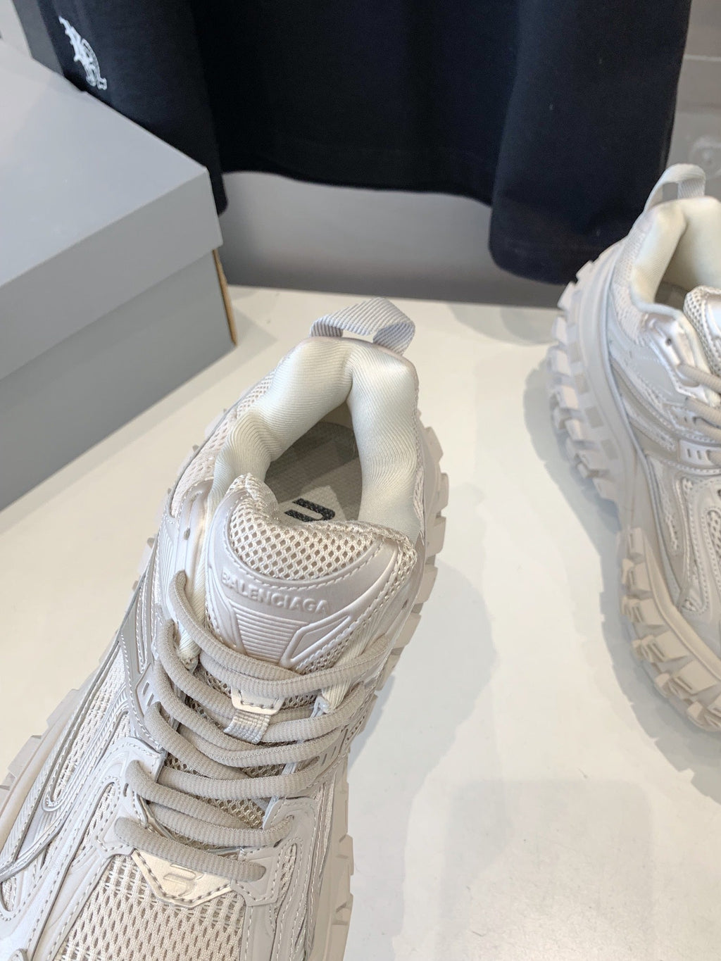 CHUNKY SNEAKERS IN BONE BEIGE POLYURETHANE, POLYESTER AND NYLON