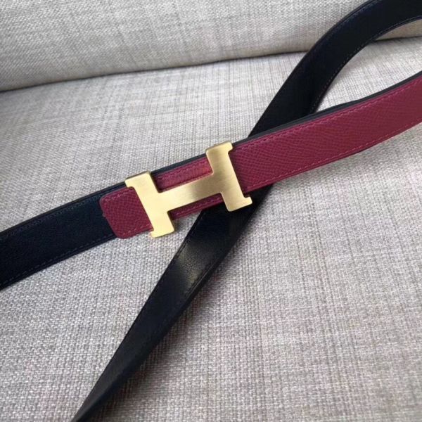 HERM Mini Constance 24mm Reversible Belt Black/Ruby