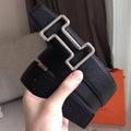 HERM Tonight 38MM Reversible Belt In Black Clemence Leather