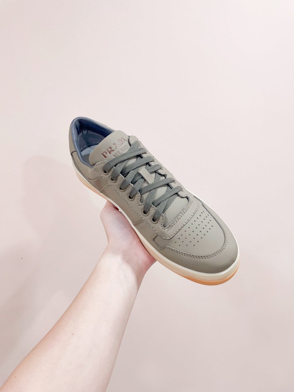PRA DOWNTOWN PATENT SNEAKERS LAUREL CALFSKIN