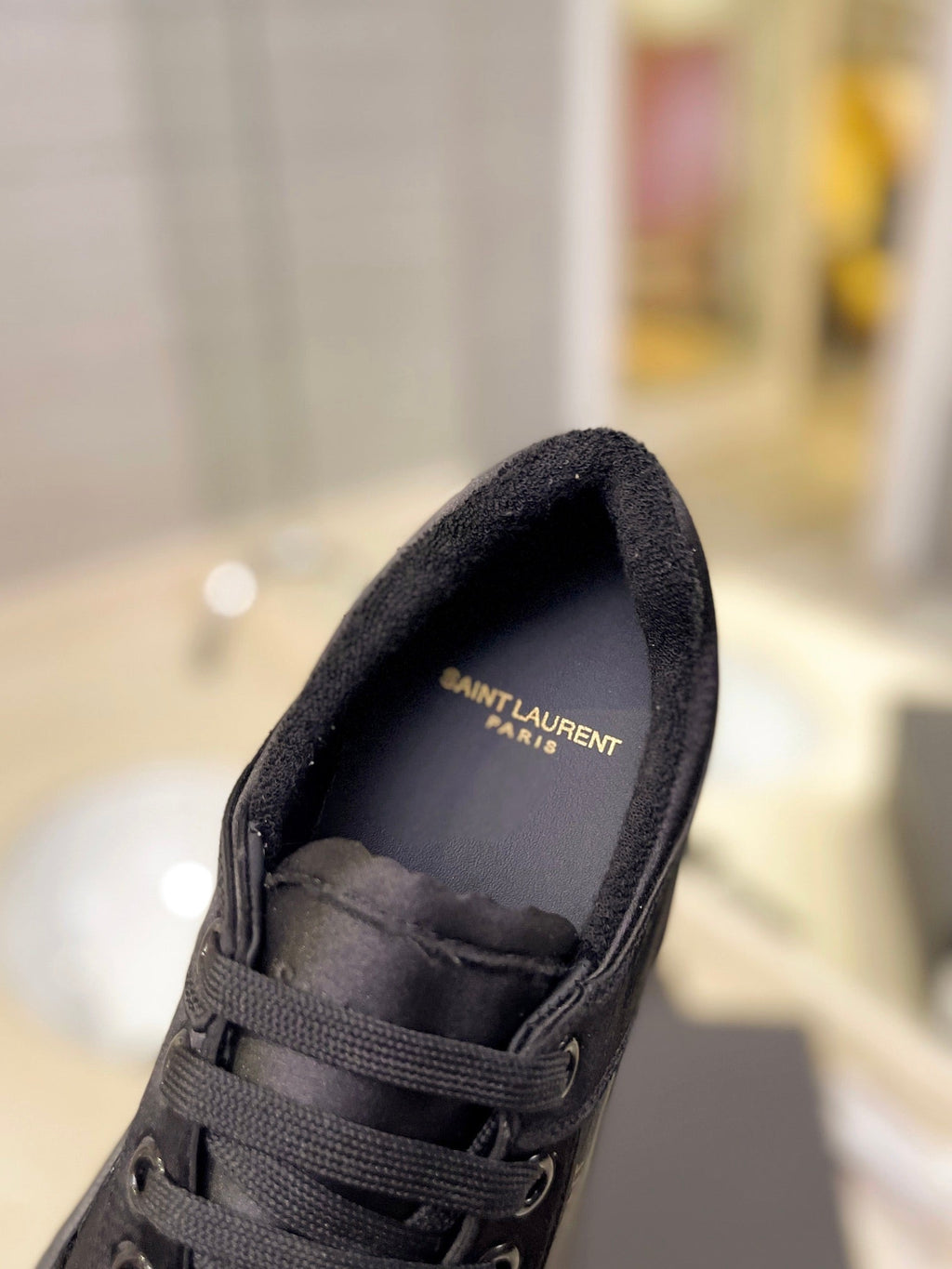 SL SL/61 SNEAKERS BLACK SATIN